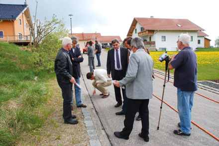 Glasfaser-Verlegung in Weiding.