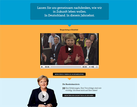 Experiment geglückt: Bürger wollen mit Kanzlerin Merkel online in Dialog treten.