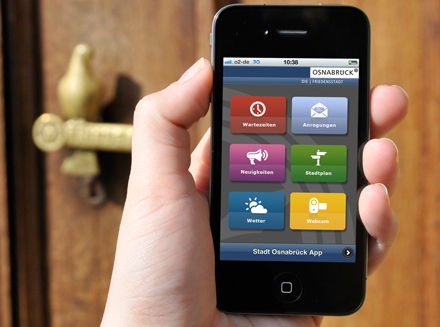 Osnabrück: Stadt-App für iPhones und Android-Smartphones.