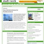 Die Website der Zeitschrift stadt+werk in neuem Design.