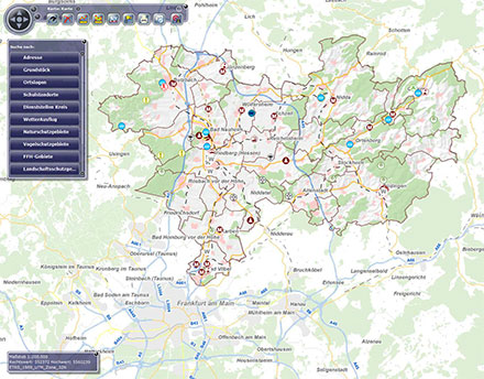 Wetteraukreis: BürgerGIS gibt Auskunft.