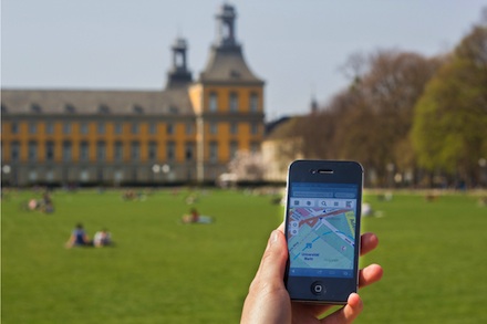 Bonn: Mit dem mobilen Stadtplan auch unterwegs gut informiert.