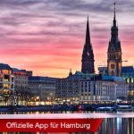 Beim Start der App wird eines von fünf verschiedenen Hamburg-Bildern angezeigt.