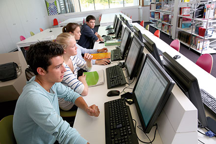 Mannheimer Schüler nutzen Medienräume gerne.