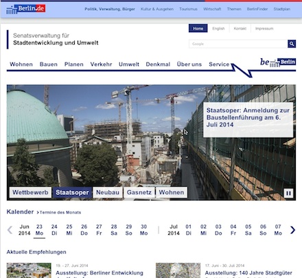 Mit ihrer neuen Website will die Berliner Senatsverwaltung für Stadtentwicklung und Umwelt mehr Interesse wecken.