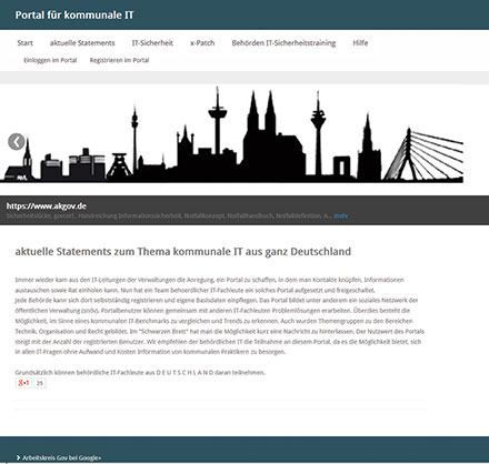 www.akgov.de: Neuer Treffpunkt für kommunale IT-Leiter.