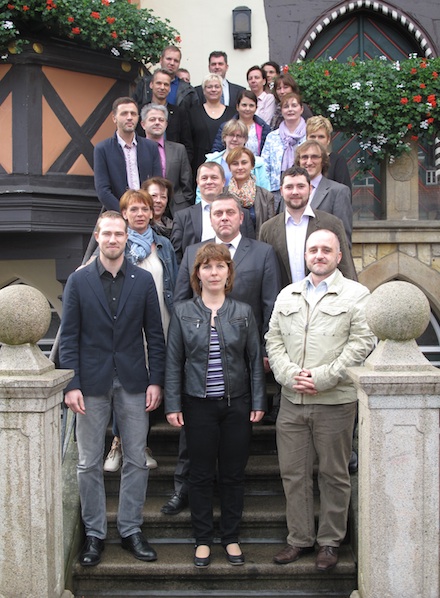 Workshop-Teilnehmer aus Sachsen-Anhalt zum Projekt „Sag’s uns einfach – der Sachsen-Anhalt-Melder“.