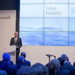 Microsoft-CEO Satya Nadella kündigte in Berlin Cloud-Dienste aus deutschen Rechenzentren an.