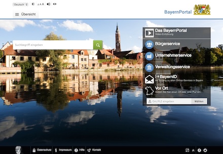 BayernPortal: Dienstleistungen von Staat und Kommunen unter einem Dach.