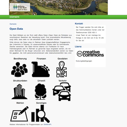 Die Stadt Mülheim an der Ruhr hat einen Open Data Pool in Betrieb genommen.