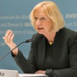 Bundesministerin Johanna Wanka stellt die Bildungsoffensive des Bundesministeriums für Bildung und Forschung (BMBF) für die digitale Wissensgesellschaft vor.