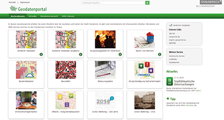 In Osnabrück werden Geodaten auf einem zentralen Portal vorgehalten.