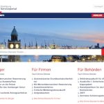 Hamburger Online-Serviceportal in neuem Design.