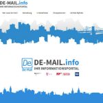 De-Mail-Infoportal listet die Teilnehmer auf.