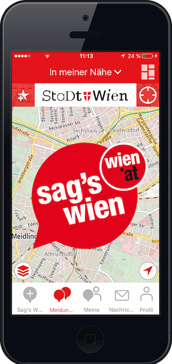 Die „Sag’s Wien-App“ erfreut sich bei den Bürgern großer Beliebheit.