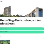 Mit neu gestalteter Website präsentiert sich der Rhein-Sieg-Kreis.