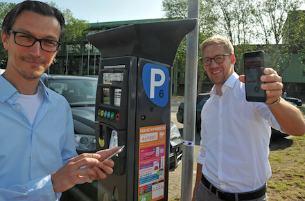 In Bocholt ist jetzt auf allen städtischen Parkflächen Handyparken möglich.