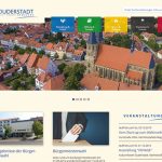 Duderstadt-Website in neuem Design.