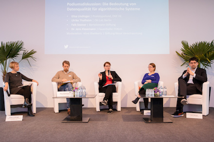 BODDy 2019: Podiumsdiskussion zur Bedeutung von Datenqualität für algorithmische Systeme.