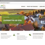 Beispiel-Website der fiktiven Kommune Schönwetter am Berg.