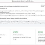 Übersichtlich aufgeführt: Die Online-Angebote zum Schwerbehindertenrecht für Nordrhein-Westfalen.