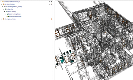 Ein Eindruck von Building Information Modeling am Monitor.