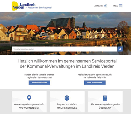 Landkreis Verden: Kreisweite Online-Services.