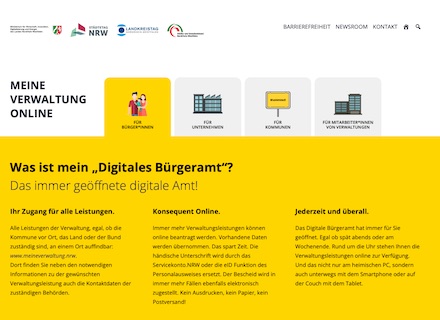 Nordrhein-Westfalen: Neue Website versammelt Infos zur digitalen Verwaltungslandschaft des Landes.