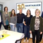 Das Barthauer-Leitungsteam im Jubiläumsjahr.