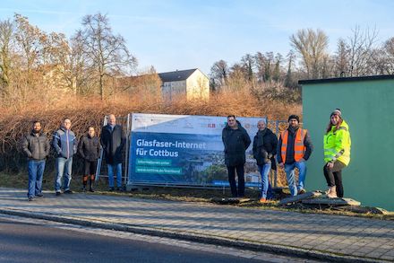 Start für den Breitbandausbau in Cottbus/Chóśebuz.