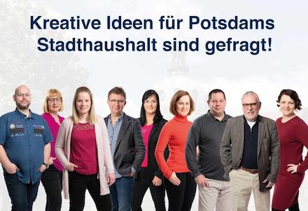 Potsdam: Das Projekt-Team Bürgerhaushalt 2023/24 setzt sich aus Bürgerinnen und Bürgern