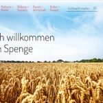 Mit großformatigen Bildern empfängt die Stadt Spenge die Besucher ihrer neuen Website.