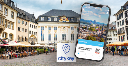 Die App Citykey stellt Bürgerinnen und Bürgern Services gebündelt zur Verfügung.