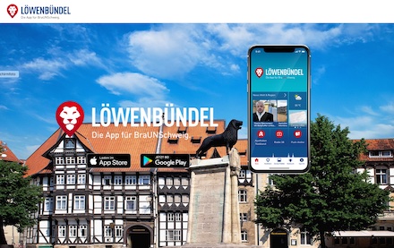 Die  Braunschweig-App Löwenbündel feiert einjähriges Jubiläum.