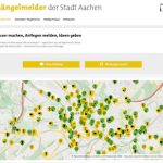 Mängel und Ideen können Aachener Bürgerinnen und Bürger der Stadt per Web und App mitteilen.