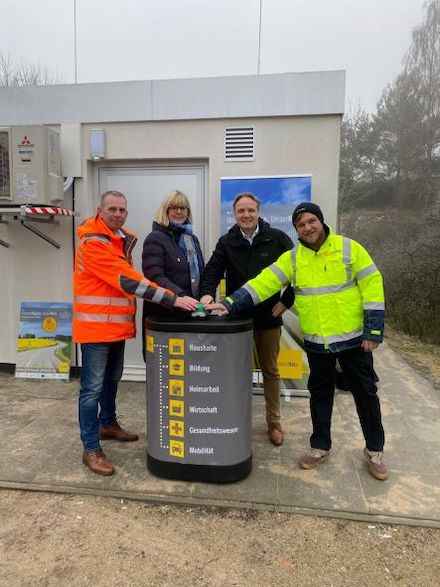 Teilaktivierung des Glasfasernetzes in der Altmark.