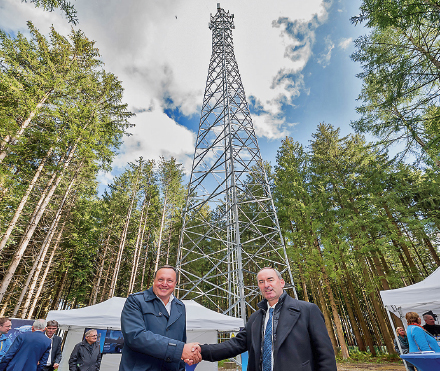 Funkloch geschlossen: Mobilfunkmast in Schwabmünchen-Birkach.