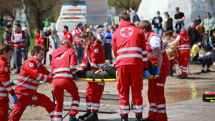 An der Großübung im Rahmen des AIFER-Projekts waren über 800 Personen an mehreren Einsatzorten beteiligt.