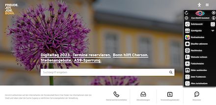Assistenz-Software gestaltet die Bonner Internet-Seiten barriereärmer.