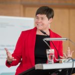 Rostocks Oberbürgermeisterin Eva-Maria Kröger eröffnet die neunte  Regionalkonferenz der Modellprojekte Smart Cities in der Ostseeregion.