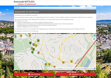 Nach erfolgreicher Testphase setzt die Stadt Wittlich dauerhaft auf den Mängelmelder von wer denkt was.