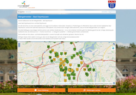 Bad Oeynhausen: Mängelmelder ist ein Gemeinschaftsprojekt von Stadt und Stadtwerken.