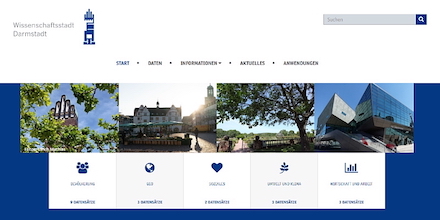 Die Stadt Darmstadt verfügt nun über ein Open-Data-Portal.