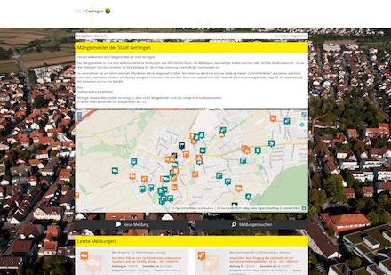 Mit dem Mängelmelder steht den Gerlingern jetzt eine zentrale Anlaufstelle für Meldungen im öffentlichen Raum zur Verfügung.