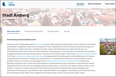 Das bayerische Open-Data-Portal erlaubt es partizipierenden Kommunen