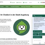 Für die Internet-Kommunikation mit ihren Bürgerinnen und Bürgern setzt die Stadt Augsburg künftig auch auf einen Chatbot.