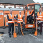 Spatenstich für den Glasfaserausbau in Mönchengladbachs Süden.