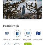 So könnte die neue Worms-App aussehen.