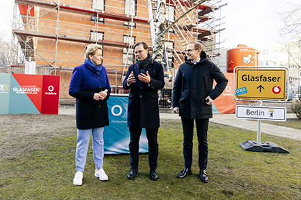 Vodafone und OXG starten eine große Glasfaseroffensive in Berlin.