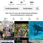 Die Stadt Kassel übt sich auf ihrem neuen Social-Media-Kanal auf TikTok auch im Augenzwinkern.